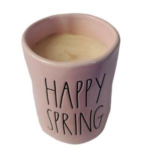 Rae Dunn Candle Pink Peony Happy Spring 7.7 oz